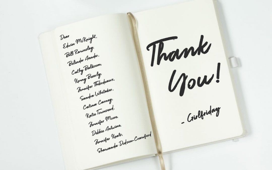 Thank You from GirlFriday